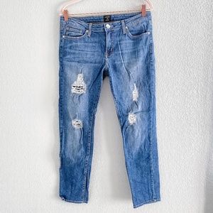 Just Black Lara Distressed Skinny Jeans Size 30